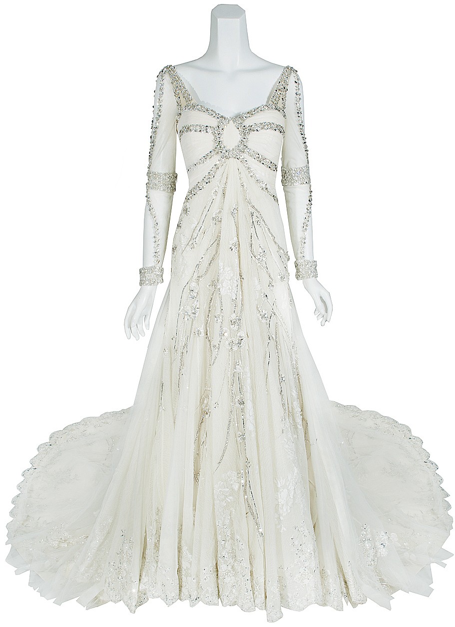 Crystal Embellished Wedding Dress