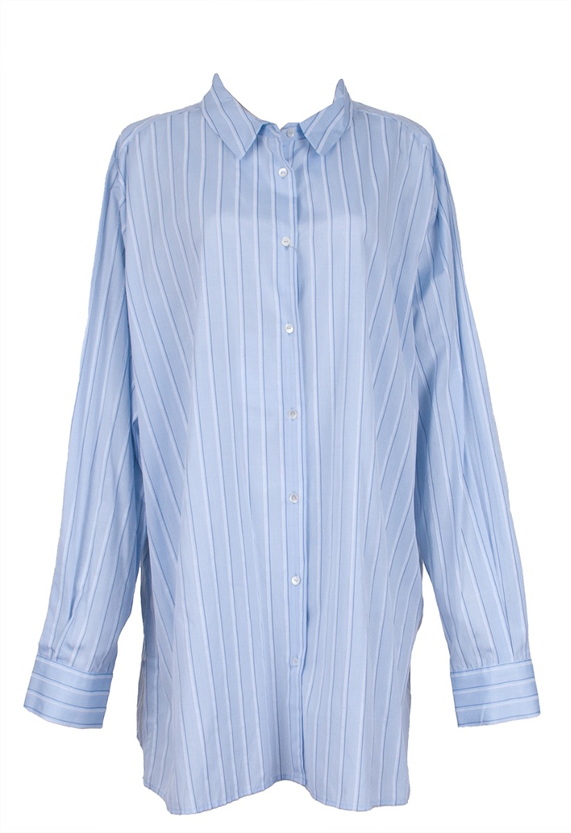 Light Blue Stripe Long Sleeve Shirt